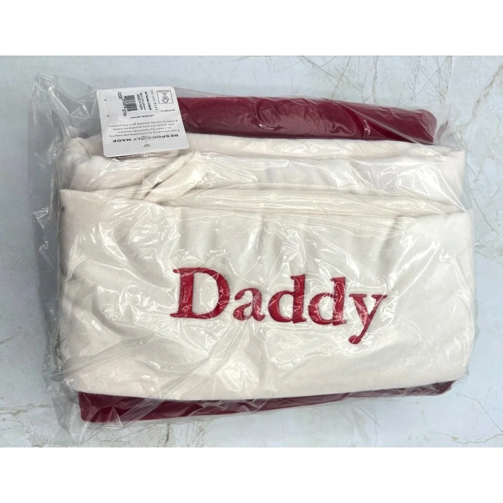 Pottery Barn Extra Large Velour Christmas Stockings Set of 2 Embroidered NEW